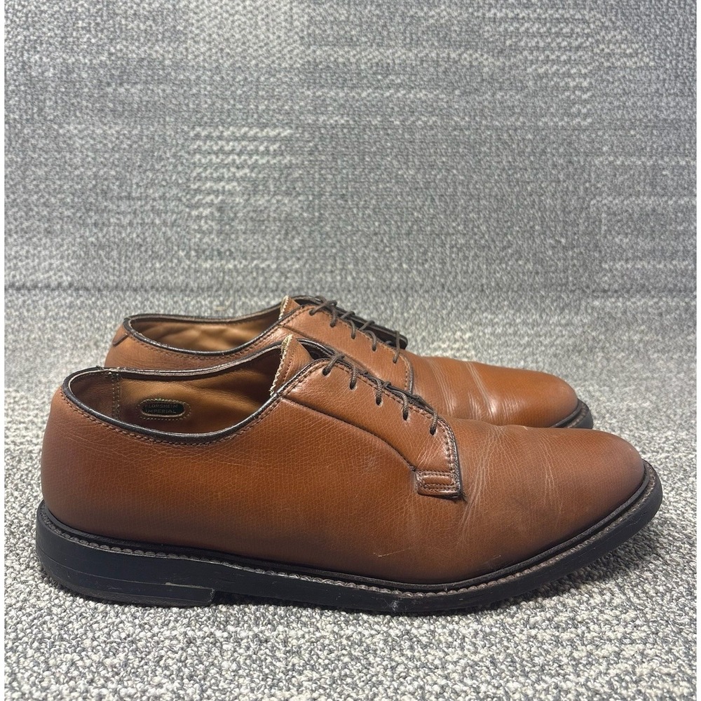 Vintage Florsheim Imperial 93603 Kenmoor Mens 10 D Brown Leather V-Cleat Shoes